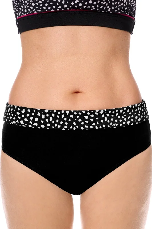 Printed bikini briefs with floral patterns​ Amoena Manila Mastectomy Bikini Brief