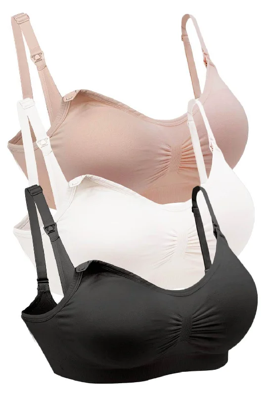plus size front closure women nursing bra Bamboo Wire Free Maternity & Nursing Bra - Neutrals 3 Pack plus size front closure women nursing bra Bamboo Wire Free Maternity & Nursing Bra - Neutrals 3 Pack