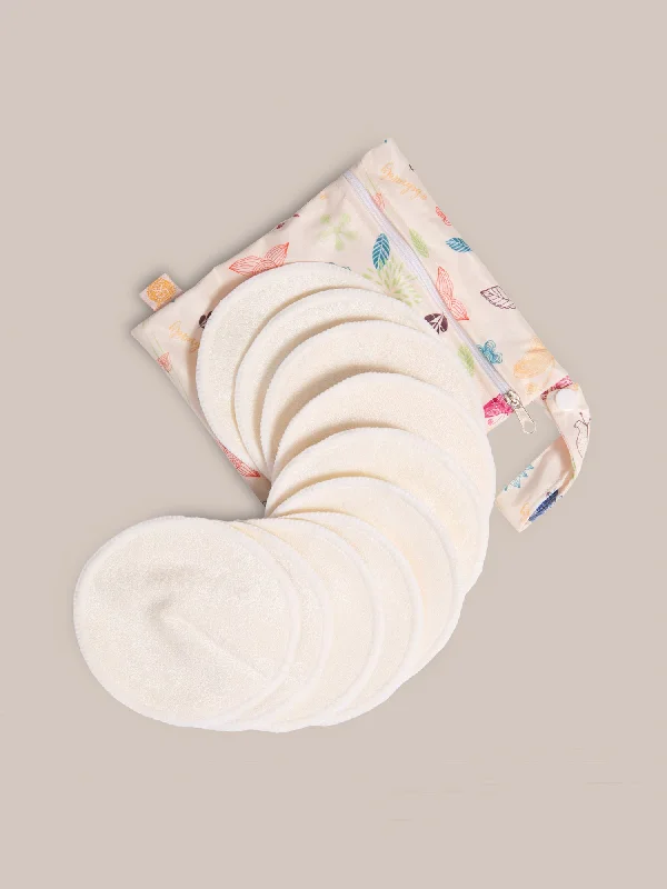 organic cotton hypoallergenic women nursing bra Organic Bamboo Reusable Nursing Pads | Ivory