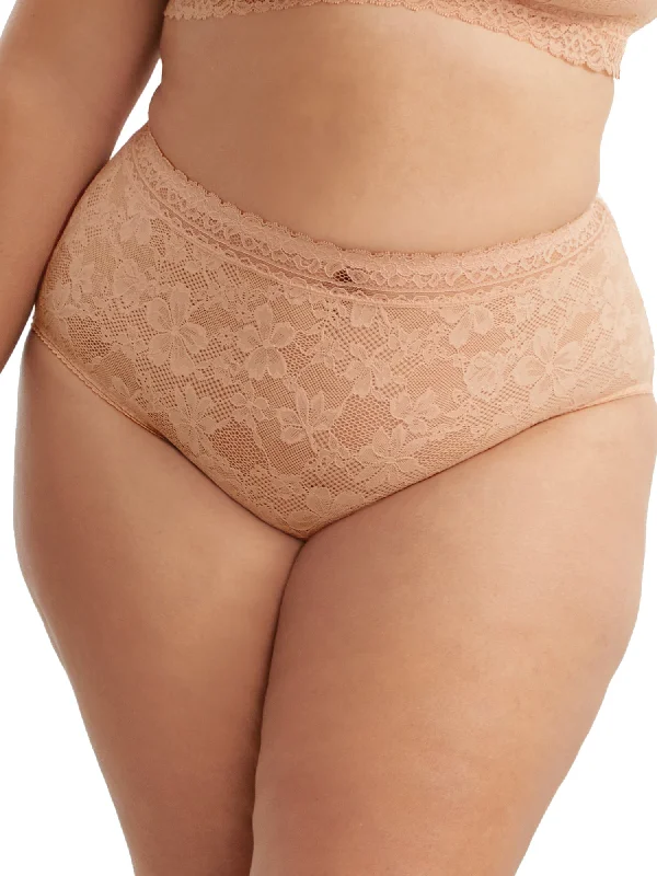Breathable Bamboo Lingerie for Women Bare Women's The Soft Stretch High-Waist Lace Brief Breathable Bamboo Lingerie for Women Bare Women's The Soft Stretch High-Waist Lace Brief