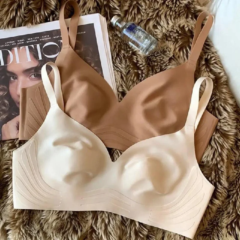 Lightly padded non wired bras for sensitive skin​ Bastos Seamless Bralettes