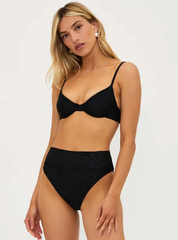Low - rise bikini briefs with lace trim Beach Riot Women's Highway High Waist Swimsuit Bottom - Black Low - rise bikini briefs with lace trim Beach Riot Women's Highway High Waist Swimsuit Bottom - Black