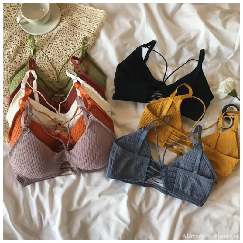 Adjustable strap non wired bras​ Bretic Bralette
