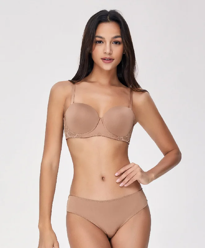 lace trimmed women bra and panty sets Deep Dive Half Cup Bra Set 707-73701