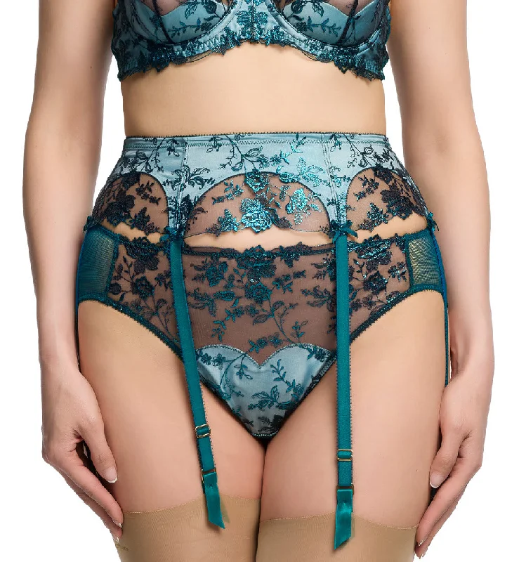 full coverage panty women bra and panty sets for modesty Dita Von Teese Victresse Kingfisher Lace High Waist Suspender Garter Belt D40041 full coverage panty women bra and panty sets for modesty Dita Von Teese Victresse Kingfisher Lace High Waist Suspender Garter Belt D40041