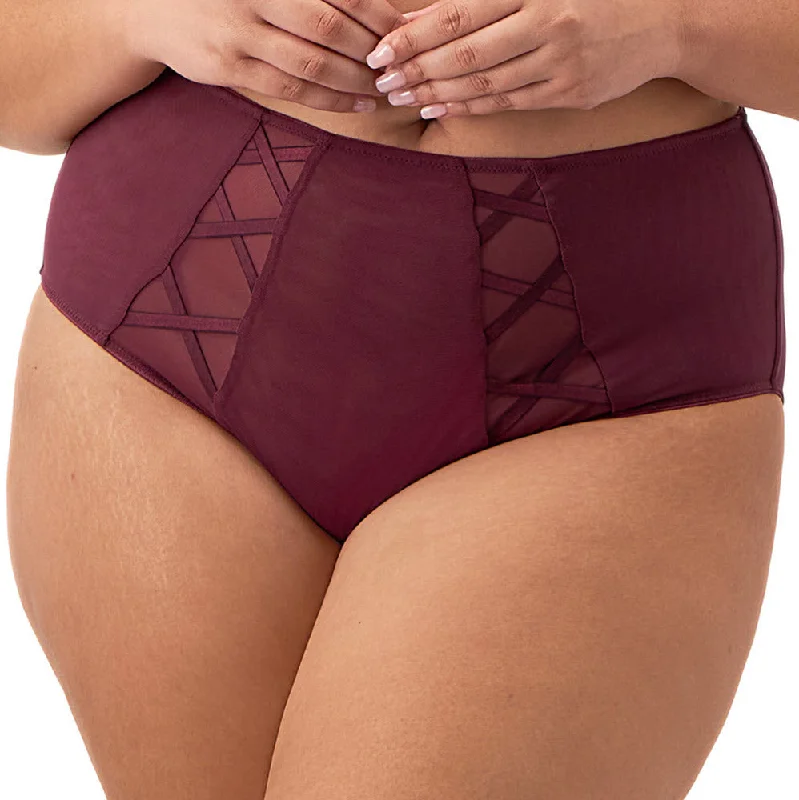 printed women bra and panty sets with floral patterns Elomi Sachi Cabernet Full Brief Panty 4366 printed women bra and panty sets with floral patterns Elomi Sachi Cabernet Full Brief Panty 4366