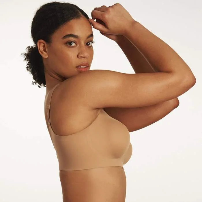 Non wired bras with underbust band for support​ Evelyn & Bobbie Beyond Bra in Mica