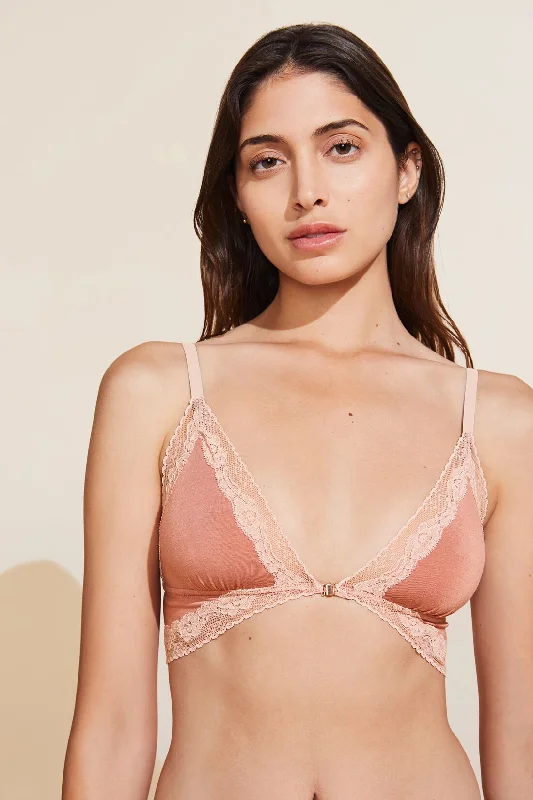 Plus Size Lace Lingerie for Women  Flora TENCEL™ Modal Front Closure Bralette