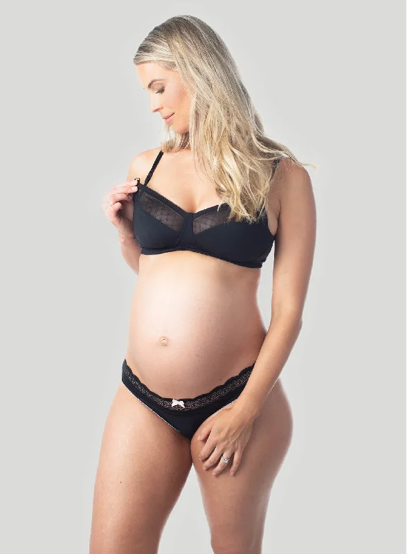 sleep - friendly easy - access women nursing bra Hot Milk: Lunar Eclipse Nursing Bra Black sleep - friendly easy - access women nursing bra Hot Milk: Lunar Eclipse Nursing Bra Black