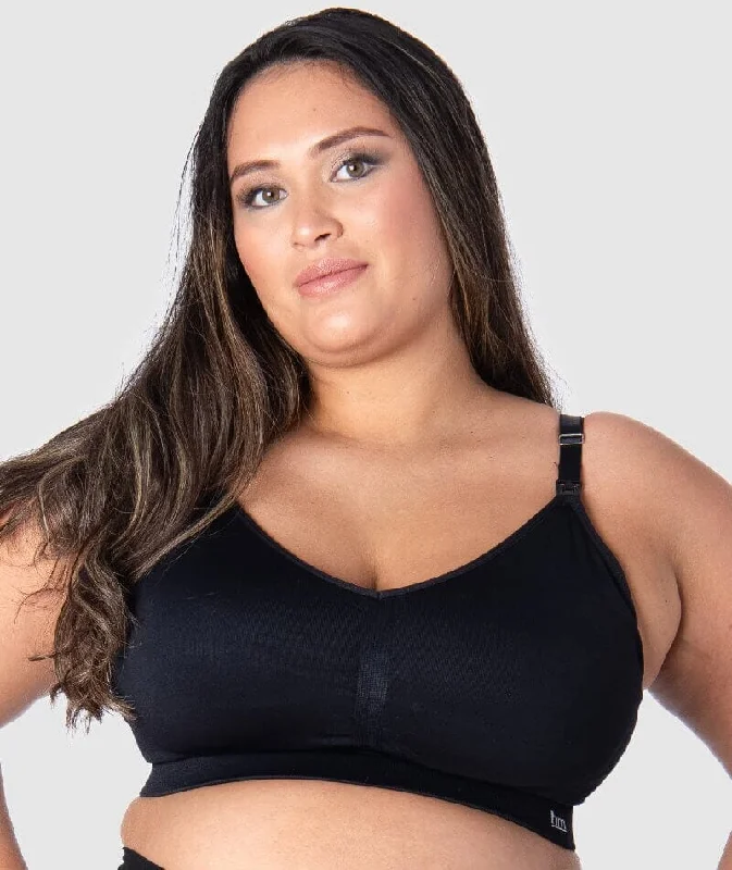 hands free women nursing bra for multitasking Hotmilk My Necessity Full Cup Maternity & Nursing Wire-Free Bra - Black hands free women nursing bra for multitasking Hotmilk My Necessity Full Cup Maternity & Nursing Wire-Free Bra - Black