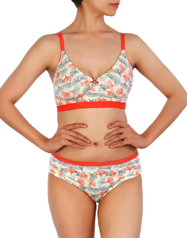 full coverage panty women bra and panty sets for modesty LOSHA DOUBLE LAYERED COTTON WIREFREE BRA WITH MATCHING PANTY-ORANGE full coverage panty women bra and panty sets for modesty LOSHA DOUBLE LAYERED COTTON WIREFREE BRA WITH MATCHING PANTY-ORANGE