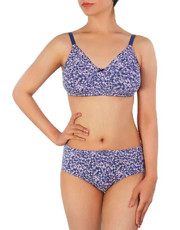 plus size seamless women bra and panty sets LOSHA DOUBLE LAYERED FULL COVERAGE COTTON WIREFREE BRA WITH MATCHING PANTY-PURPLE PRINT plus size seamless women bra and panty sets LOSHA DOUBLE LAYERED FULL COVERAGE COTTON WIREFREE BRA WITH MATCHING PANTY-PURPLE PRINT