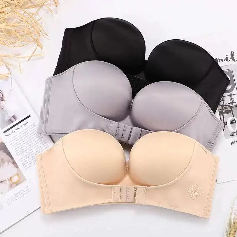 Non wired bras with underbust band for support Luke Strapless Seamless Bralettes - Wardrobe Essentials Non wired bras with underbust band for support Luke Strapless Seamless Bralettes - Wardrobe Essentials