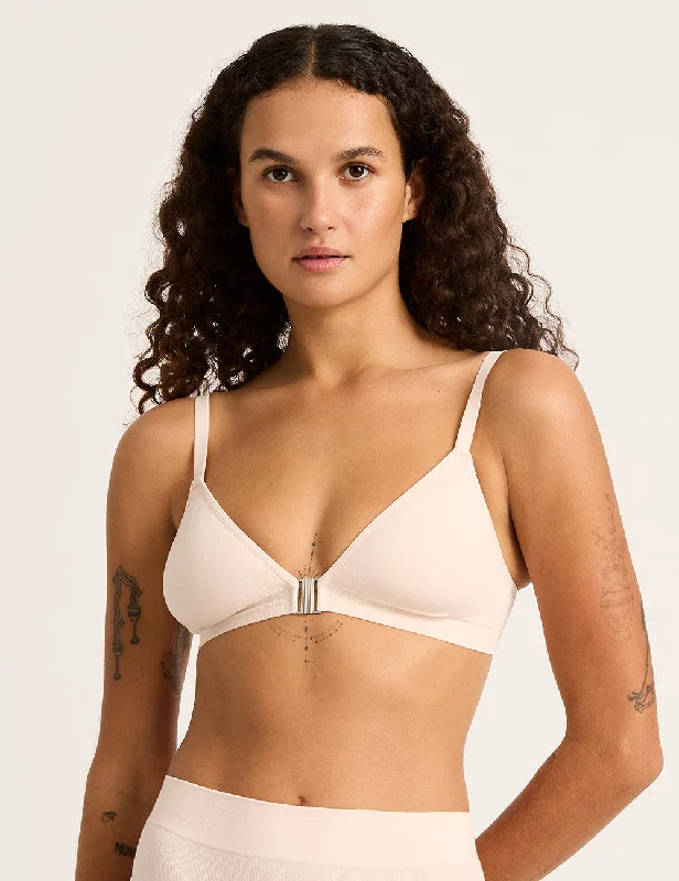 Wireless non wired bras with wide straps​ LYOLYTE® Padded Bralette - Powder Pink