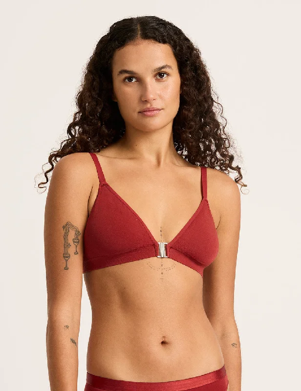 Lightly padded non wired bras for modesty​ LYOLYTE® Padded Bralette - Ruby