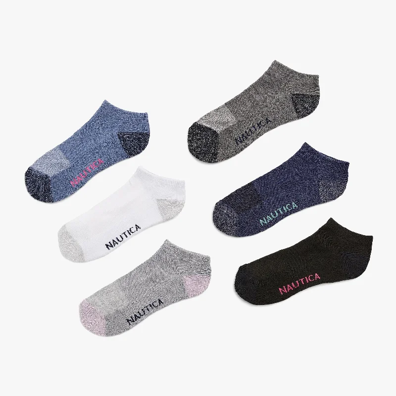 Breathable Bamboo Lingerie for Women  Nautica Womens Athletic Low Cut Socks, 6-Pack