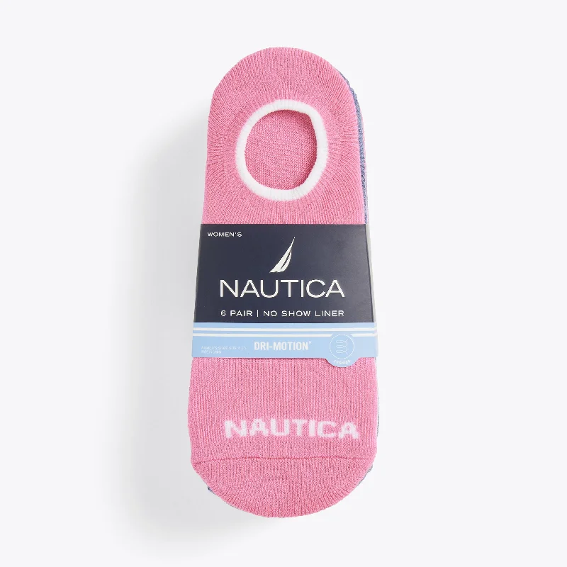 Women's Bridal Lingerie Collection  Nautica Womens Stretch Liner Socks, 6-Pack
