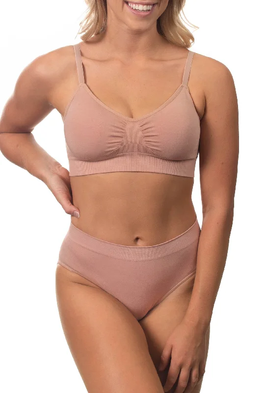 maternity women bra and panty sets for expectant moms Nude Bamboo Padded Wire Free Bra and High Cut Brief Set maternity women bra and panty sets for expectant moms Nude Bamboo Padded Wire Free Bra and High Cut Brief Set