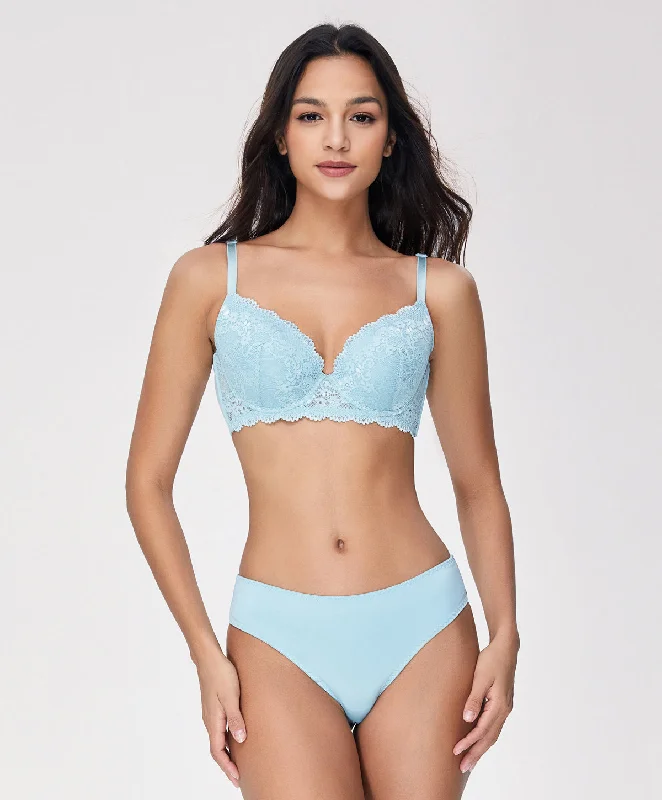 printed women bra and panty sets with floral patterns Ocean Sanctuary Demi Bra Set