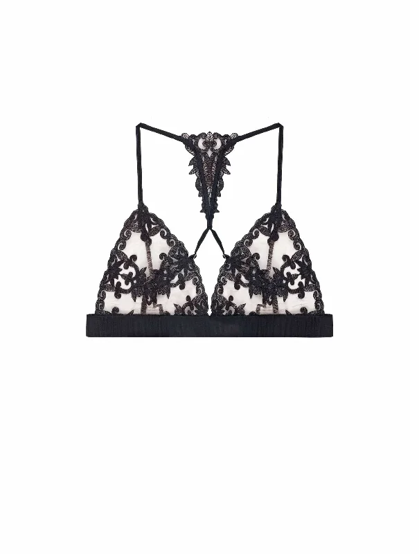 Non wired sports bras for running​ Onyx Boudoir Bra