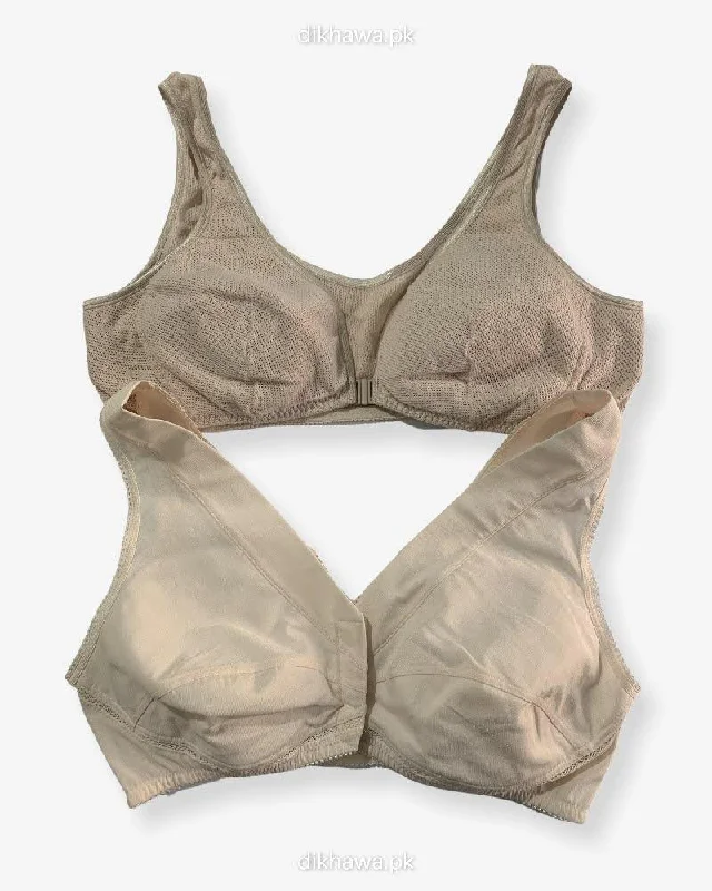 padded moisture wicking women nursing bra Pack of 2 - Front Open Bra with Button - Non Padded Non Wired Bra Imported Stocklot Branded Front Open Bra padded moisture wicking women nursing bra Pack of 2 - Front Open Bra with Button - Non Padded Non Wired Bra Imported Stocklot Branded Front Open Bra