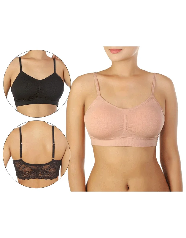 eco - friendly material women nursing bra PACK OF 2 STAY AT HOME SLIP ON BRAS WITH REMOVABLE PADS-MISTY ROSE eco - friendly material women nursing bra PACK OF 2 STAY AT HOME SLIP ON BRAS WITH REMOVABLE PADS-MISTY ROSE