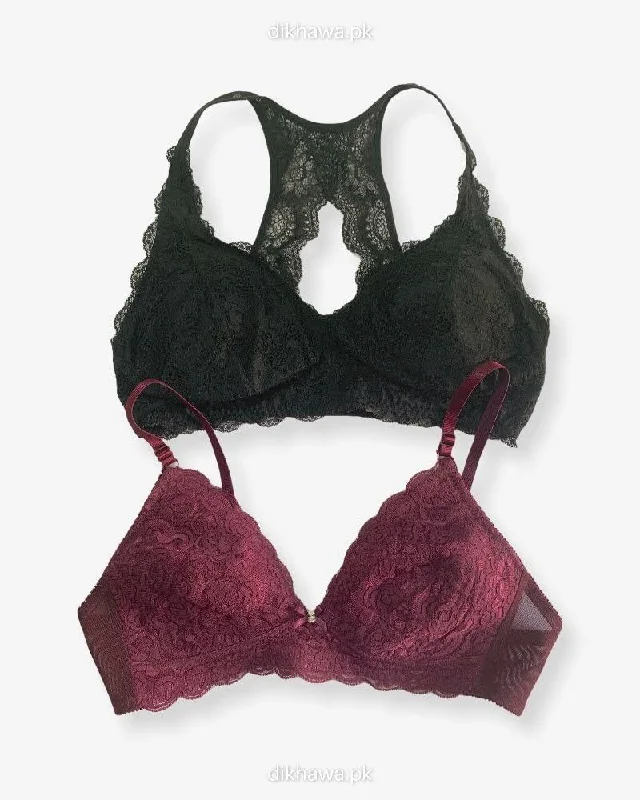 adjustable strap women nursing bra Pack of 2 -Women Non Padded Non Wired Bra Imported Stocklot Branded adjustable strap women nursing bra Pack of 2 -Women Non Padded Non Wired Bra Imported Stocklot Branded