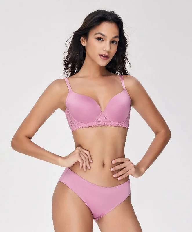 high waisted panty women bra and panty sets for tummy control Pink Blush Demi Bra Set high waisted panty women bra and panty sets for tummy control Pink Blush Demi Bra Set