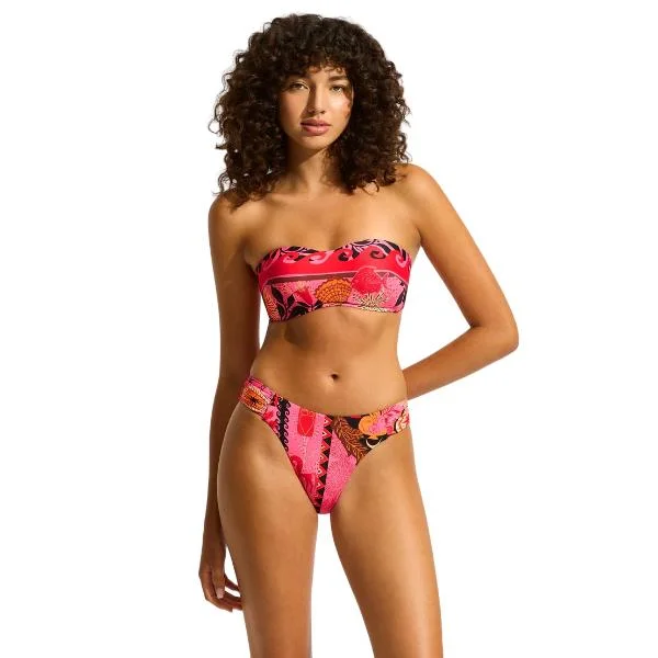 Quick - dry bikini briefs for beach activities SEAFOLLY - Atlantis Bustier Bandeau Bikini Set Quick - dry bikini briefs for beach activities SEAFOLLY - Atlantis Bustier Bandeau Bikini Set
