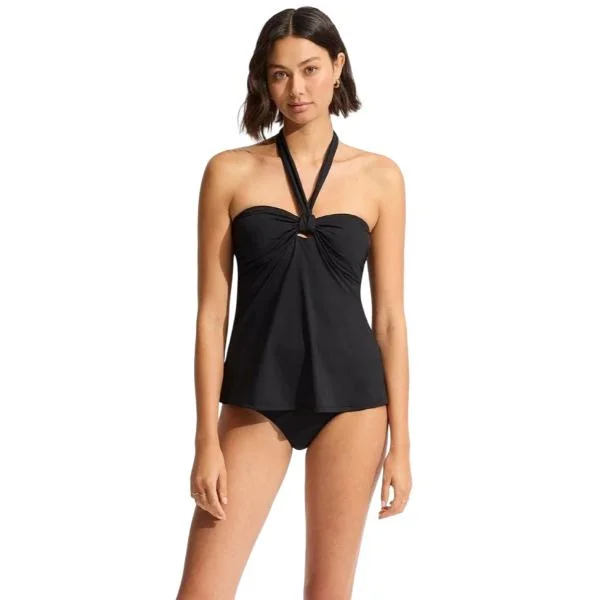 Animal - print bikini briefs for a wild look SEAFOLLY - Collective Sash Tie Front & Hipster Tankini Set Animal - print bikini briefs for a wild look SEAFOLLY - Collective Sash Tie Front & Hipster Tankini Set