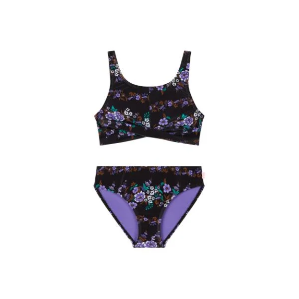 Satin - finish bikini briefs for a luxurious feel SEAFOLLY - Girl's Dark Romance Bikini Satin - finish bikini briefs for a luxurious feel SEAFOLLY - Girl's Dark Romance Bikini