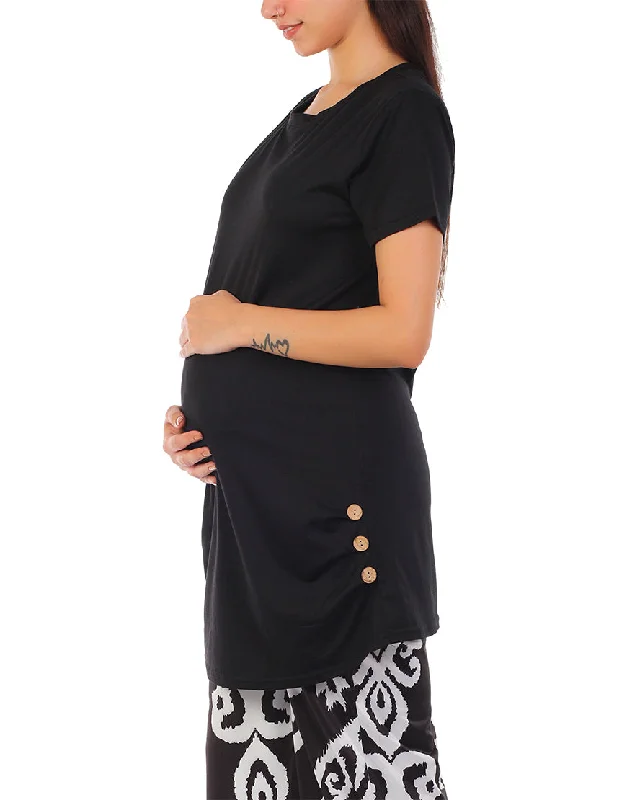 affordable women nursing bra LOSHA MOMMY SHORT SLEEVE COTTON MATERNITY T-SHIRT-BLACK affordable women nursing bra LOSHA MOMMY SHORT SLEEVE COTTON MATERNITY T-SHIRT-BLACK