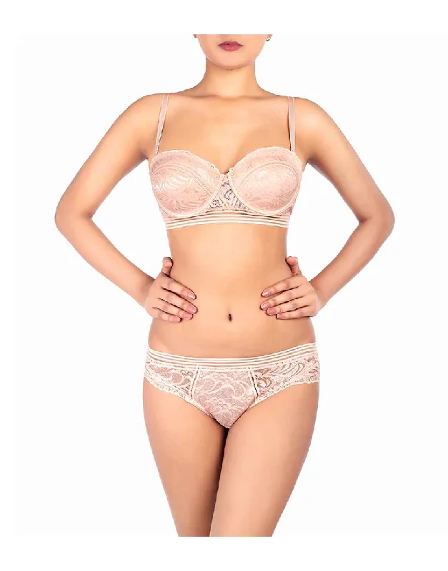 wireless bra women bra and panty sets for a natural look Sparkle Lace Set-Evening Sand wireless bra women bra and panty sets for a natural look Sparkle Lace Set-Evening Sand