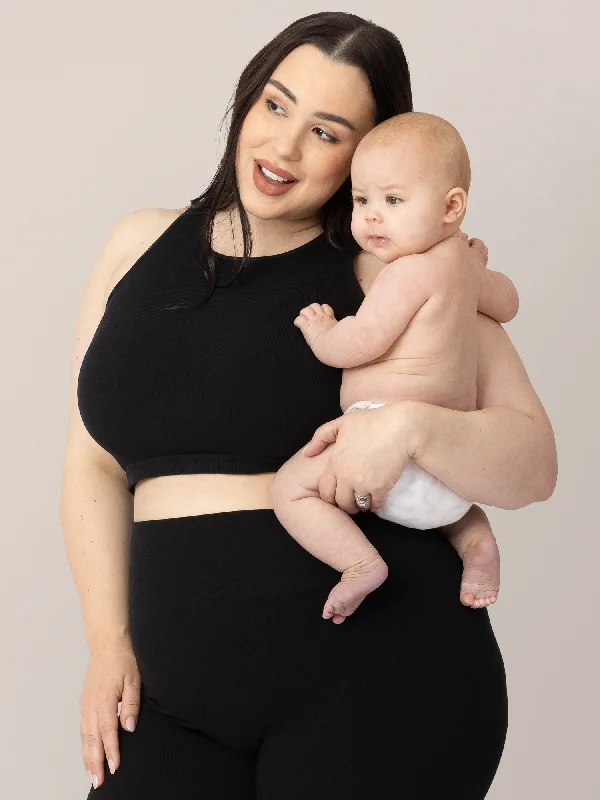 sleep - friendly women nursing bra Sublime® Bamboo Maternity & Nursing Longline Bra | Black sleep - friendly women nursing bra Sublime® Bamboo Maternity & Nursing Longline Bra | Black