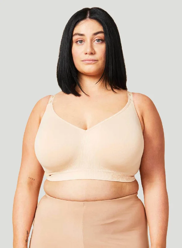 new mom's first women nursing bra Sugar Candy: Sugar Candy Fuller Bust Seamless Everyday Comfort Bra Beige new mom's first women nursing bra Sugar Candy: Sugar Candy Fuller Bust Seamless Everyday Comfort Bra Beige