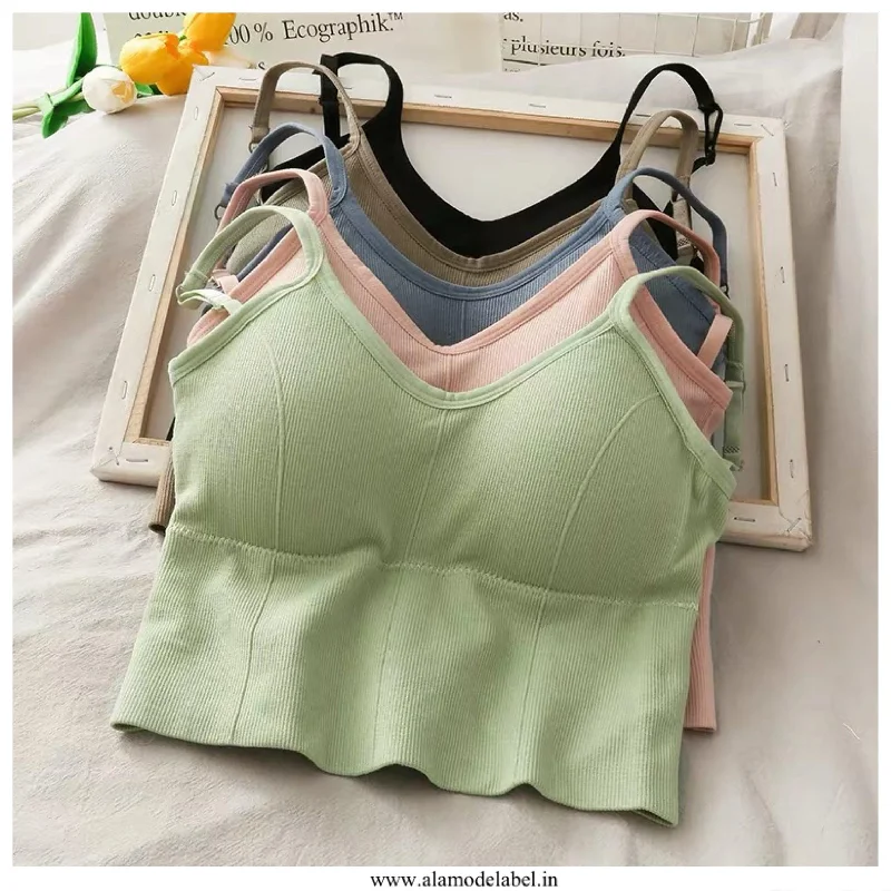 Plus size non wired bras for comfortable fit​ Terry Summer Cami Tops