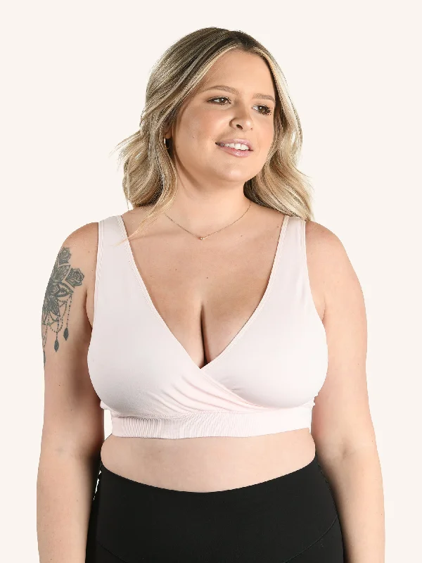 seamless women nursing bra for comfort The Alora - Nylon Seamless Sleep Bra