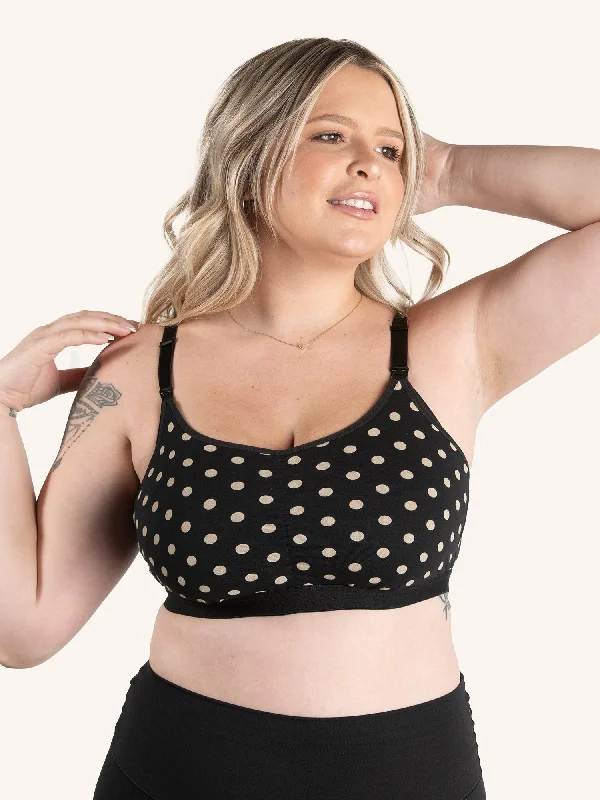 moisture wicking women nursing bra The Blake - Gathered-Front Comfort Nursing Bra