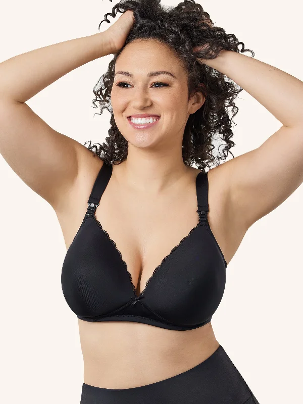 quick dry women nursing bra The Chrissy - Wirefree Nursing & Hands-Free Pump Bra