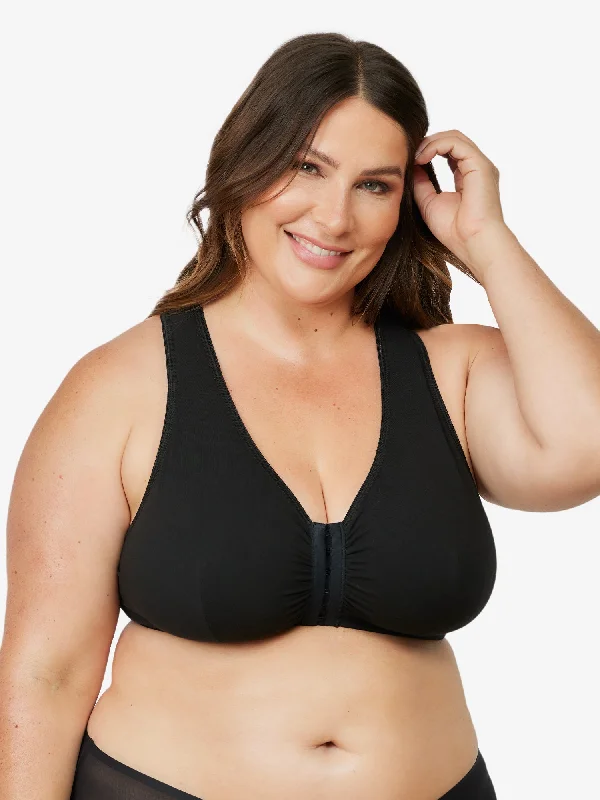 new mom's first women nursing bra The Indy - Cotton Front-Closure Lace Racerback Bra new mom's first women nursing bra The Indy - Cotton Front-Closure Lace Racerback Bra