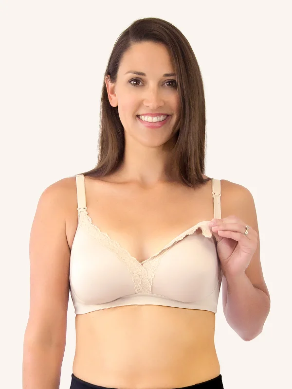 organic cotton hypoallergenic women nursing bra The Veronica - Silky Lace Nursing Bra organic cotton hypoallergenic women nursing bra The Veronica - Silky Lace Nursing Bra