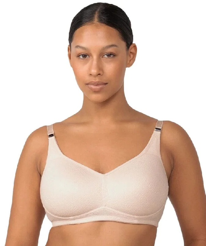 front closure women nursing bra Triumph Amour Maternity Lace Padded Wire-free Bra - Nude Pink front closure women nursing bra Triumph Amour Maternity Lace Padded Wire-free Bra - Nude Pink
