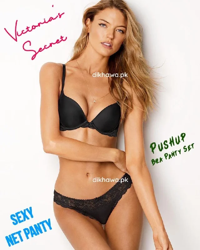 satin women bra and panty sets for a luxurious feel Victoria's Secret - Pushup Soft Padded Bra Panty Set - Plain Bra satin women bra and panty sets for a luxurious feel Victoria's Secret - Pushup Soft Padded Bra Panty Set - Plain Bra