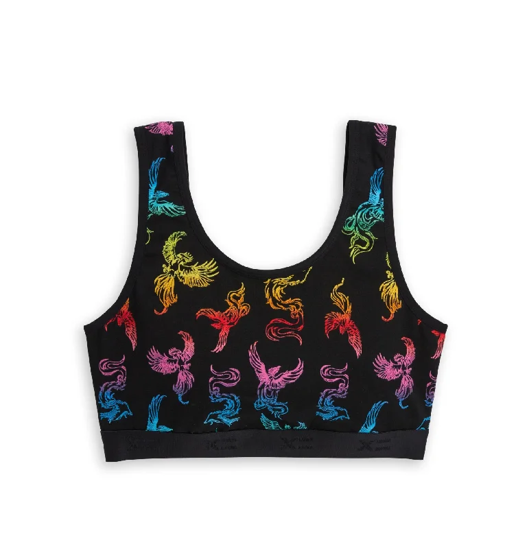 bralette bras for a trendy and comfortable style Essentials Soft Bra - Rainbow Phoenix