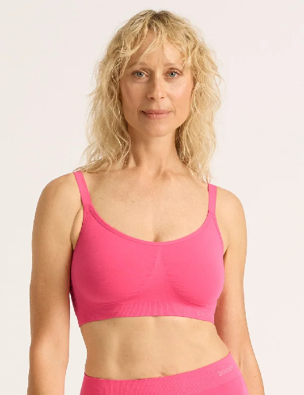 nursing bras for new mothers Full Bust Wireless Bra - BCAM Pink