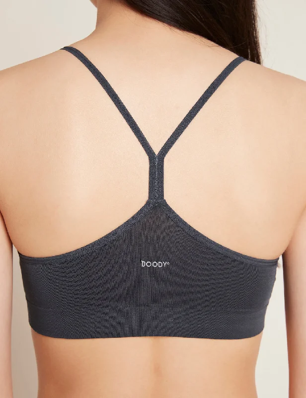 moisture wicking sports bras for sweaty workouts LYOLYTE® Racerback Bra - Storm