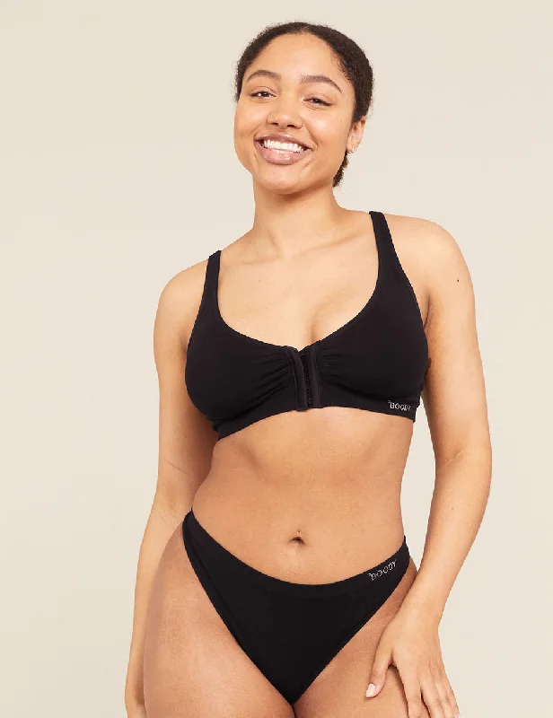 padded bras for added volume Post Surgery Bra - Black