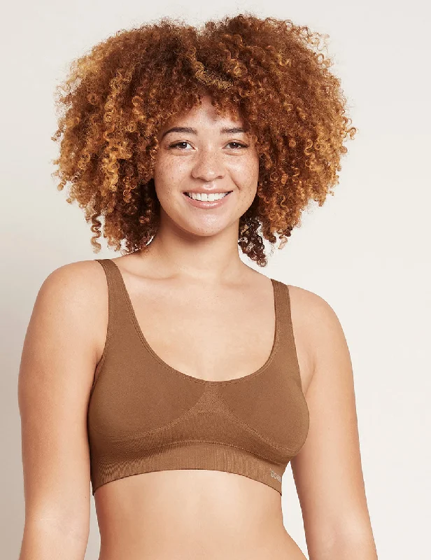 moisture wicking convertible bras Padded Shaper Crop Bra - Nude 4