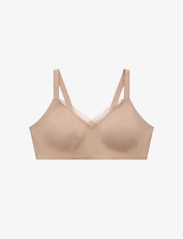 full cup bras for complete coverage 24/7® Classic Wireless Crossover Minimizer Bra