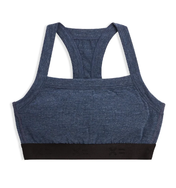 nursing bras for new mothers Scoop Soft Bra - Heather Navy